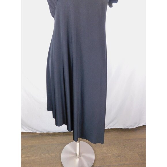 Silence + Noise Black One Shoulder Asymmetrical Surplice Dress Glam Witch - Picture 2 of 12